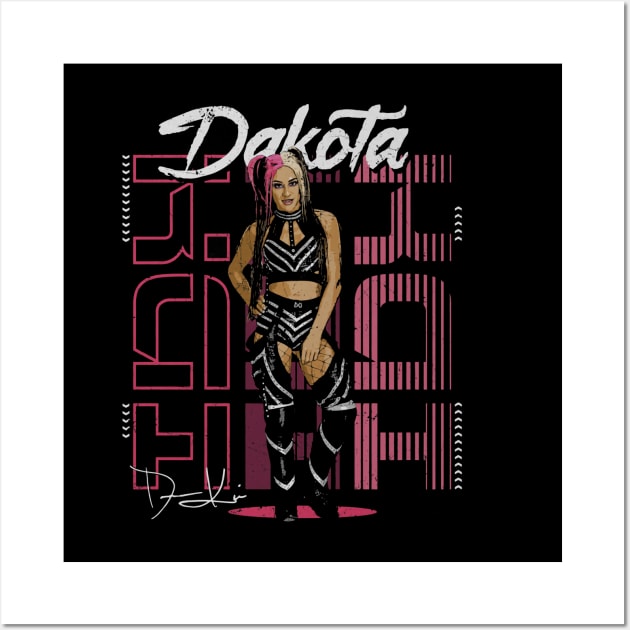 Dakota Kai Retro Wall Art by MunMun_Design